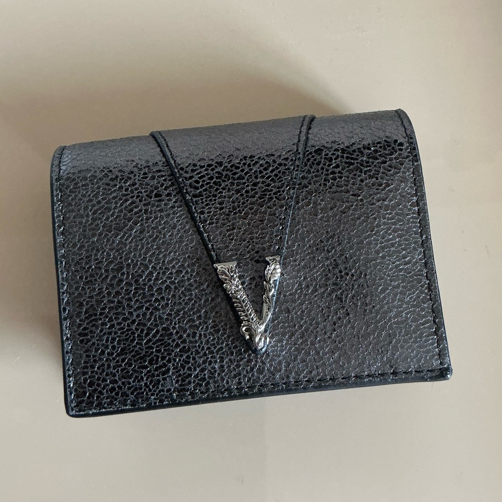 Versace V logo Wallet.